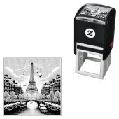 パリの冬のエレガンス – クリスマスインザシティ セルフインキングスタンプ (インサイチュ)
