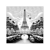 パリの冬のエレガンス – クリスマスインザシティ セルフインキングスタンプ (デザイン)