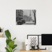 パリの冬の抱擁 ポスター (ホームオフィス)