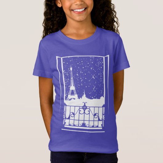 パリの冬の景色 Tシャツ (正面)
