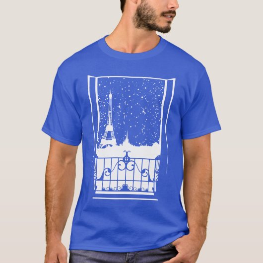 パリの冬の景色 Tシャツ (正面)