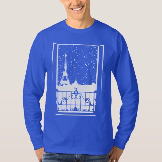 パリの冬の景色 Tシャツ (正面)