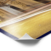 パリの凱旋門デレトワールで夜の撮影 フォトプリント            (角)