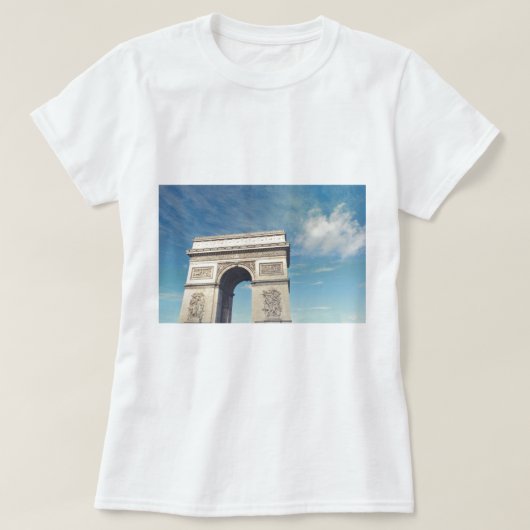 パリの凱旋門 Tシャツ (デザイン正面)
