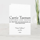 パリの劇的場面 カード (裏面)