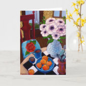 パリの劇的場面 カード (黄色い花)