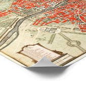 パリの古地図 フランス (1721–1774) ポスター (角)
