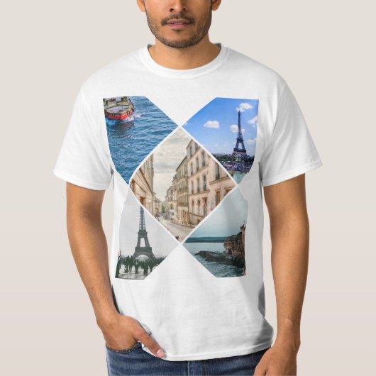 パリの可愛いデザイン Tシャツ (正面)