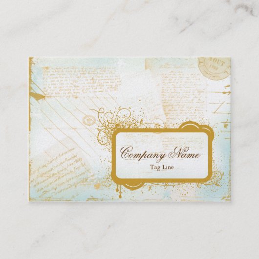 パリの名刺からの手紙 名刺 (正面)