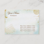 パリの名刺からの手紙 名刺 (裏面)