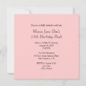 パリの名所 ヴィンテージ 招待状 (裏面)