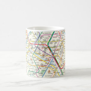 パリの地下鉄 コーヒーマグカップ