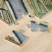 パリの地図と旧市街 ジグソーパズル (側面)