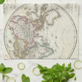 パリの地図書の地図 キッチンタオル (折り畳み)