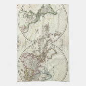 パリの地図書の地図 キッチンタオル (縦)