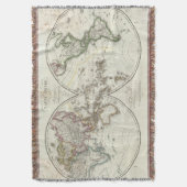 パリの地図書の地図 スローブランケット (正面縦)