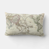 パリの地図書の地図 ランバークッション (裏面)