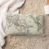 パリの地図書の地図 ランバークッション (ブランケット)