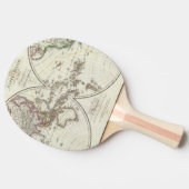 パリの地図書の地図 卓球ラケット (横)
