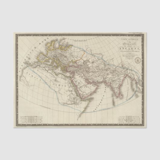 パリの地図書の地図 薄葉紙 (正面)