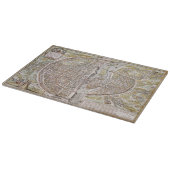 パリの地図1581年 カッティングボード (角)