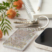 パリの地図1581年 キーホルダー (正面右)