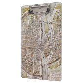 パリの地図1581年 クリップボード (左)