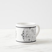 パリの地図 エスプレッソカップ (正面右)