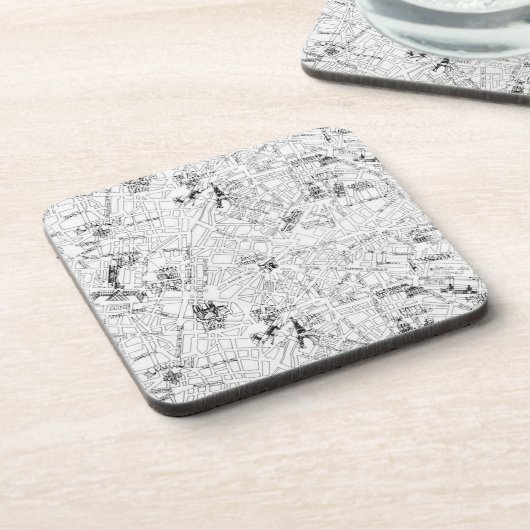パリの地図 コースター (左側)