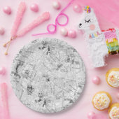 パリの地図 ペーパープレート (パーティー)