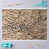 パリの地図 薄葉紙 (クラフト)