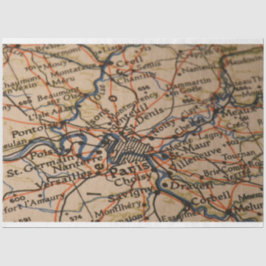 パリの地図 薄葉紙