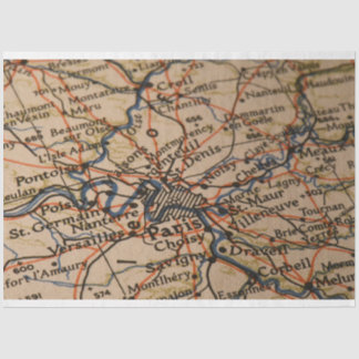 パリの地図 薄葉紙