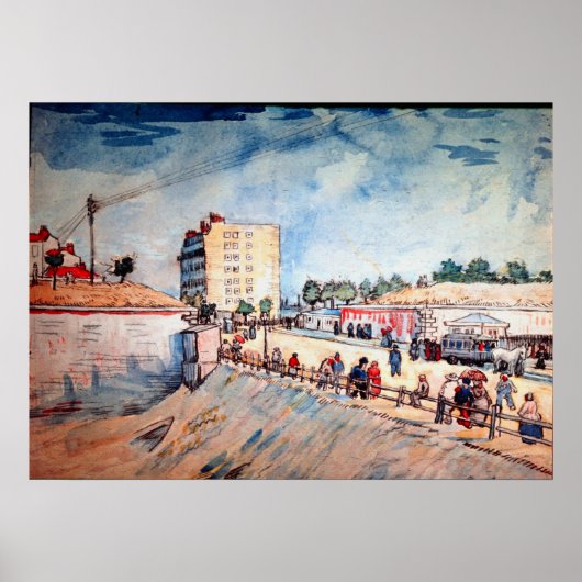 パリの城壁の門 ヴィンセント・ヴァン・ゴッホ ポスター (正面)