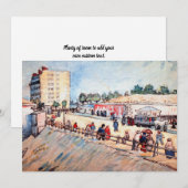 パリの城壁の門 ヴィンセント・ヴァン・ゴッホ 招待状 (正面/裏面)