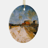 パリの城壁沿いの道を走る(ヴァン・ゴッホ) セラミックオーナメント (右)