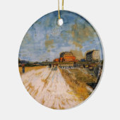 パリの城壁沿いの道を走る(ヴァン・ゴッホ) セラミックオーナメント (左)