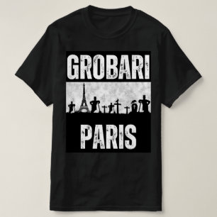 パリの墓掘り エッフェル塔と墓地 Tシャツ