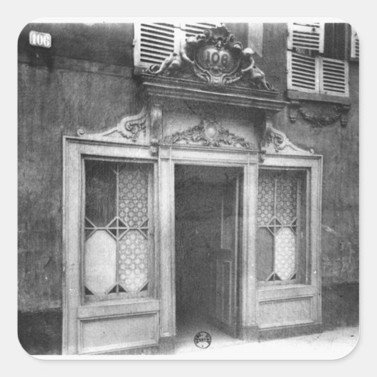 パリの売春宿の入口 スクエアシール (正面)