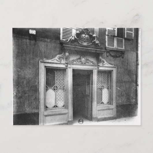 パリの売春宿の入口 ポストカード (正面)