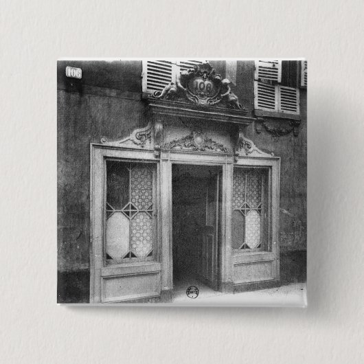 パリの売春宿の入口 缶バッジ (正面)