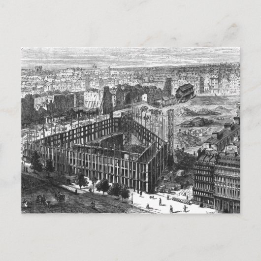 パリの変容：1861年の建物 ポストカード (正面)