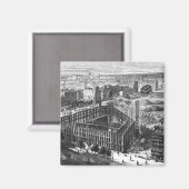 パリの変容:1861年の建物 マグネット (正面/裏面)