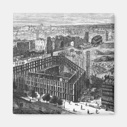 パリの変容:1861年の建物 マグネット (正面)