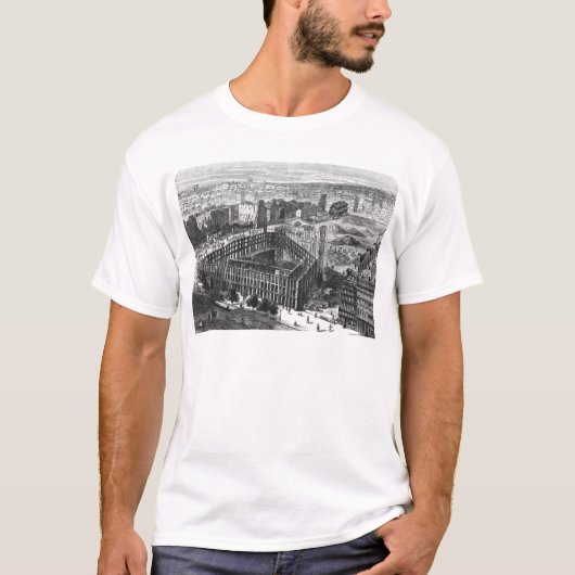 パリの変形: 1861年に建物 Tシャツ (正面)