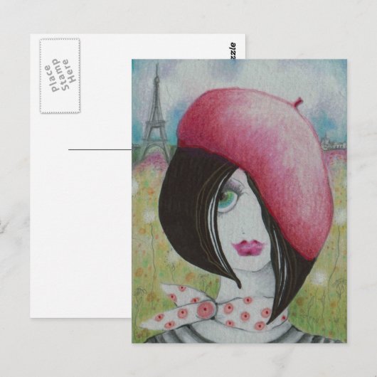 パリの夏 ポストカード (正面/裏面)