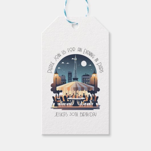 パリの夕べ ギフトタグ (正面)