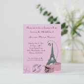 パリの夕べ　ダスティローズパーティーのご招待 招待状 (スタンド正面)