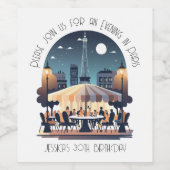 パリの夕べ ワインラベル (シングルラベル)