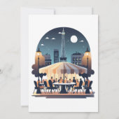 パリの夕べ 招待状 (裏面)